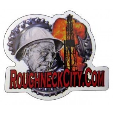 Roughneck City Oilfield Sticker